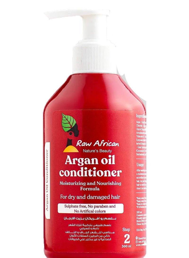 Raw African Argan Oil Conditioner 300 Ml (Packaging may vary)