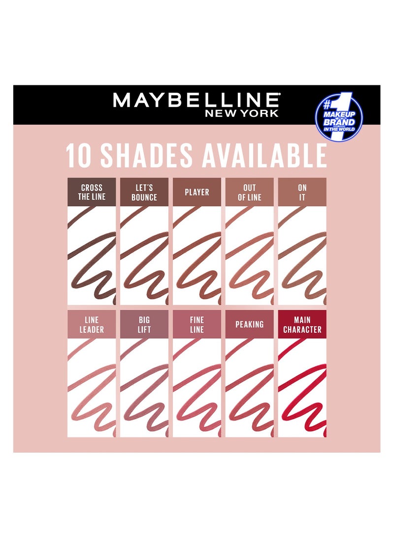 MAYBELLINE LIFTER LINER 04 OUT OF LINE - Lip Liner Makeup with Hyaluronic Acid