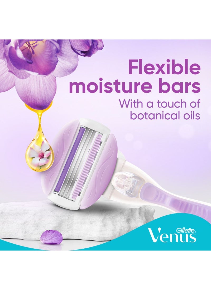 ComfortGlide SPA Breeze Woman's Refillable Razor: 1 Handle +2 Blade Refill Breeze