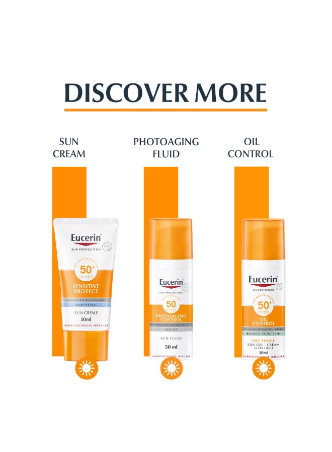Face Sunscreen Even Perfector Pigment Control Sun Fluid with Thiamidol, High UVA/UVB Protection, SPF50+, Reduces Spots for Uneven Skin Tone 50ml