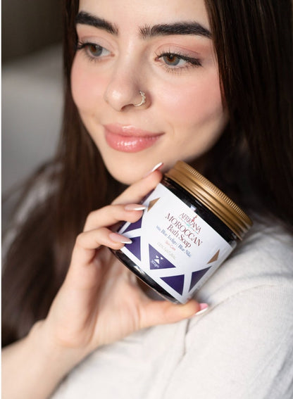 Moroccan bath soap  with indigo 300gm