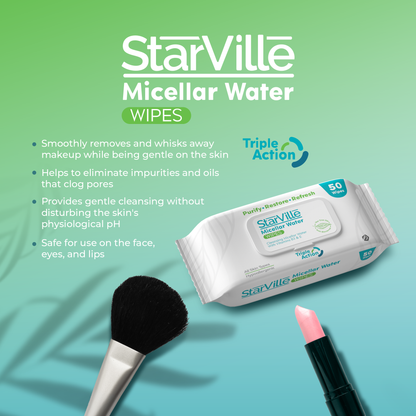 StarVille Micellar Water Wipes 25 pcs