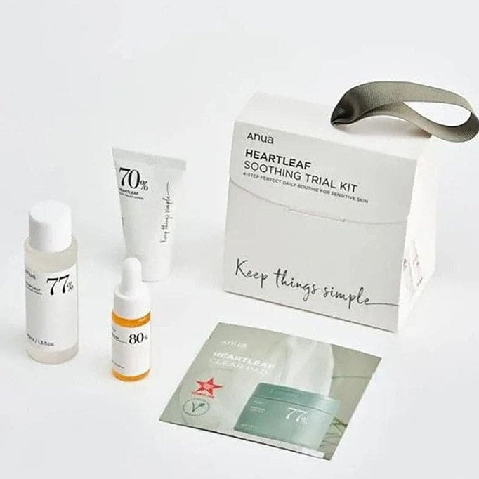 Anua Heartleaf Soothing Trial Kit - 4-STEP Daily Routine