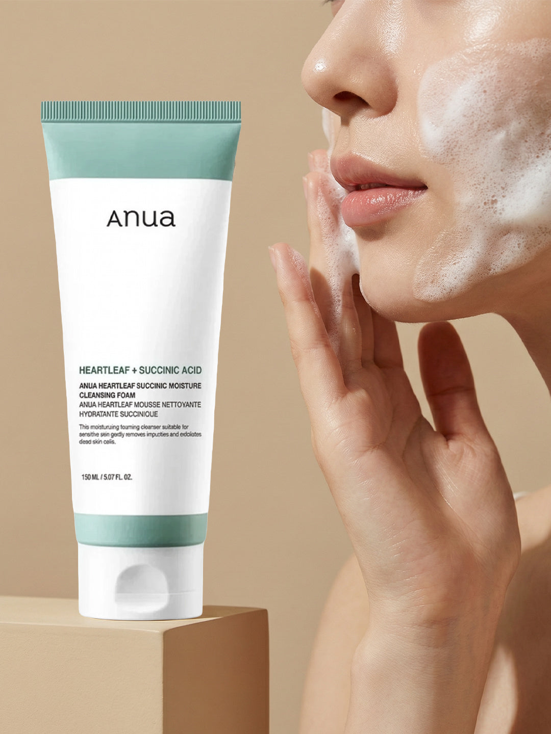 Anua Heartleaf Succinic Cleansing Foam