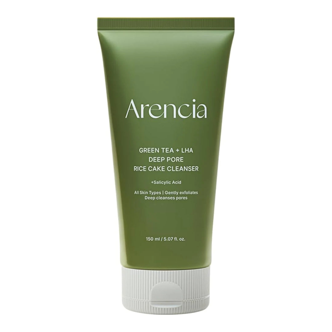 Arencia Green Tea + LHA Deep Pore Rice Cake Cleanser 150g