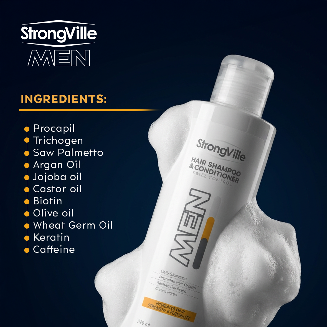 Strongville Men Shampoo & Conditioner 220 ml