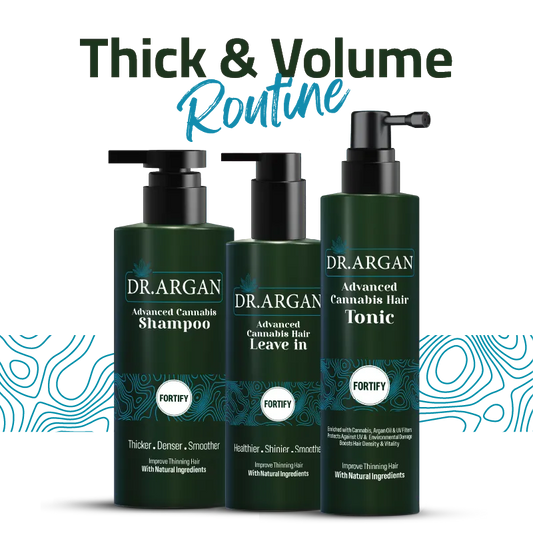 Thick and volume bundle (Cannabis shampoo + leave in +hair tonic )