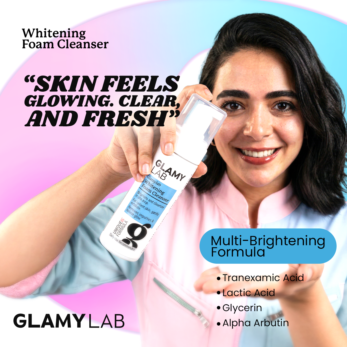 Glamy Lab Whitening Foam Cleanser 150ml