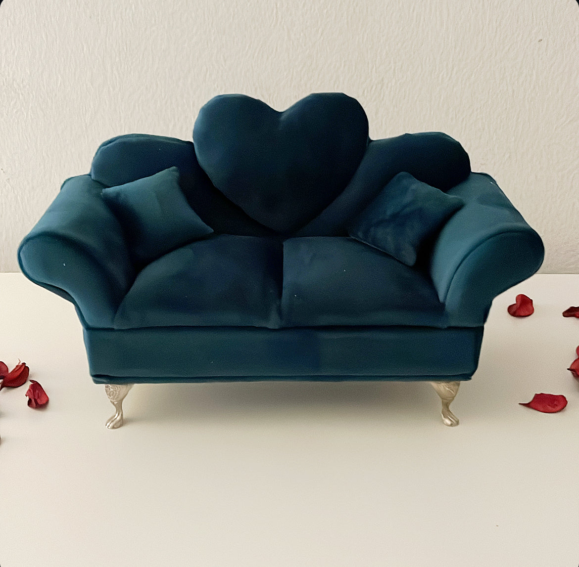 Green Velvet Couch Accessories Organizer