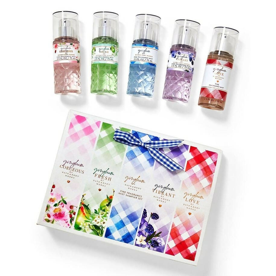 Bath & Body Works Gingham Sampler Mini Gift Box Set ( Gulf Edition )