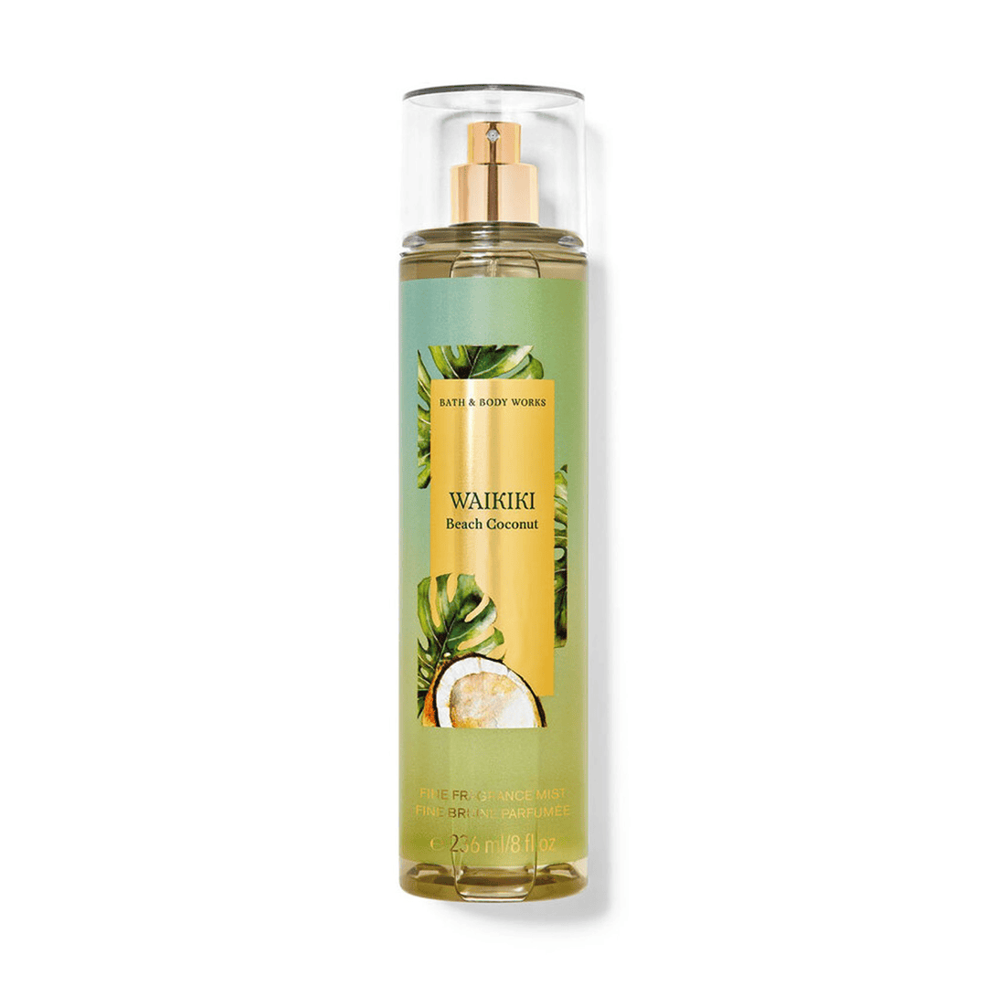 Bath & Body Works Waikiki Beach Coconut Fine Fragrance Mist - 236ml ( Gulf Edition )