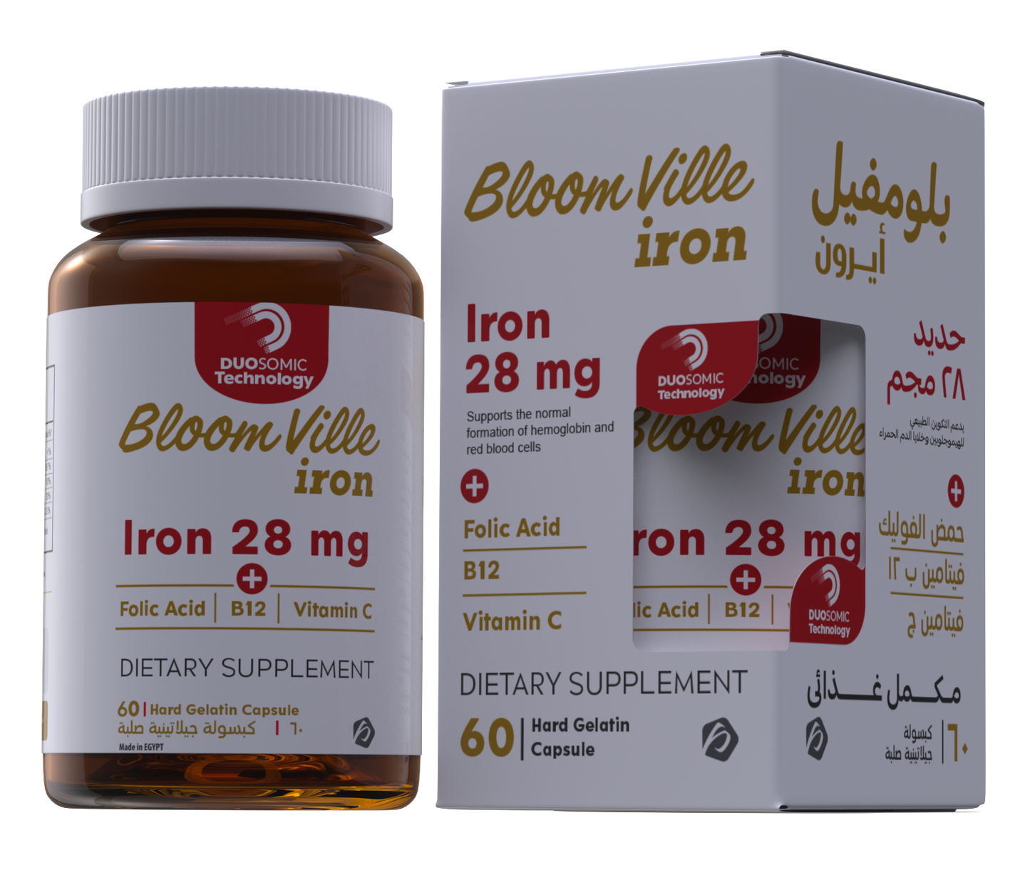 Bloomville Iron Hard Gelatin 60 Capsules