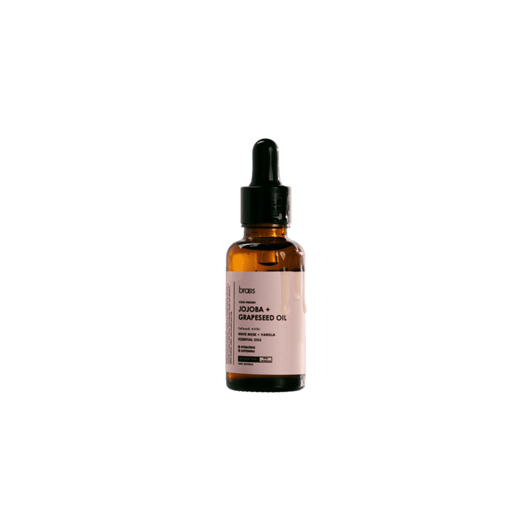 Braes Cold-Pressed Jojoba + Grapeseed Oil - 30ml