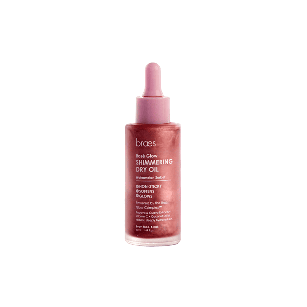 Braes Rose Glow Shimmering Dry Oil - 50ml