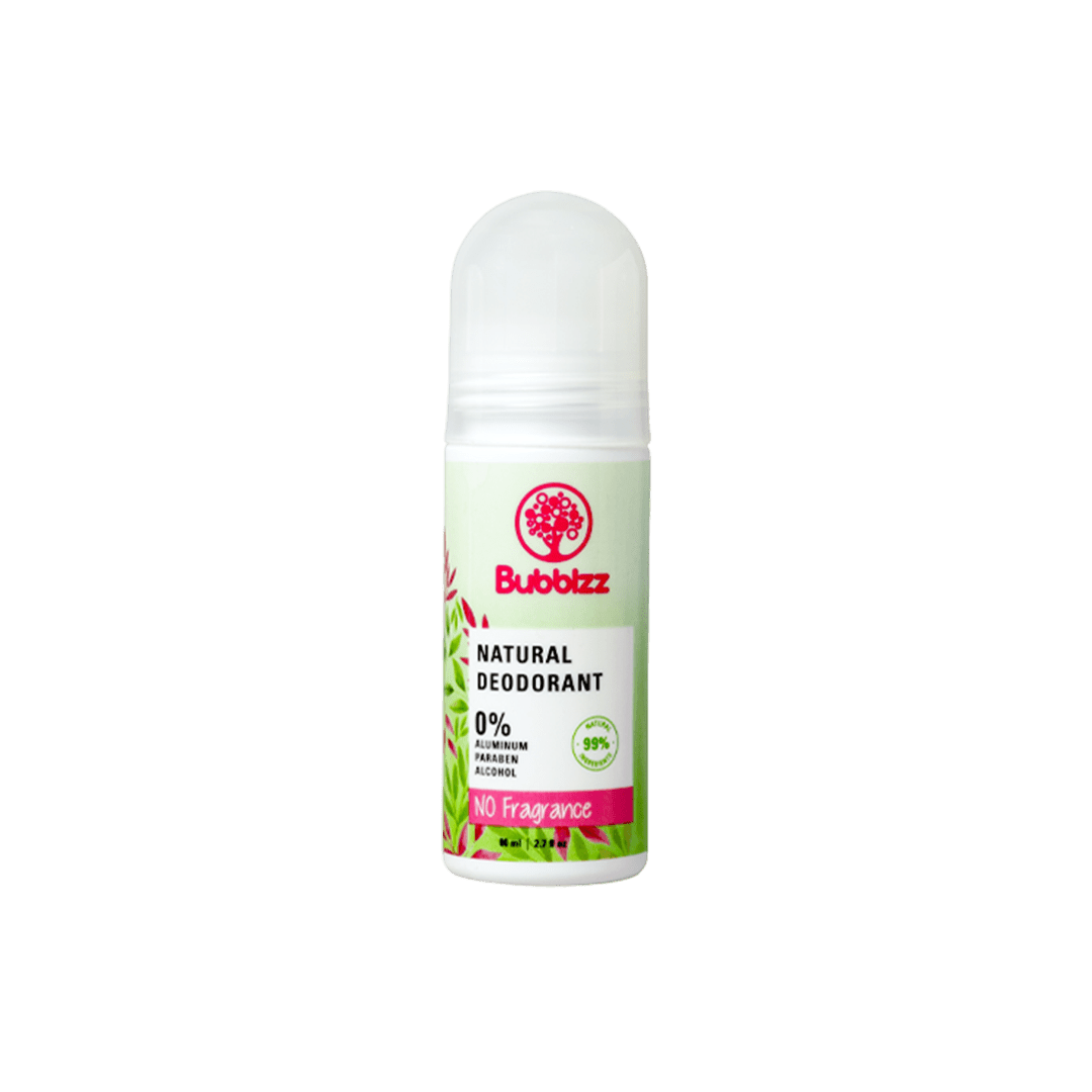 Bubblzz No Fragrance Natural Deodorant - 80ml