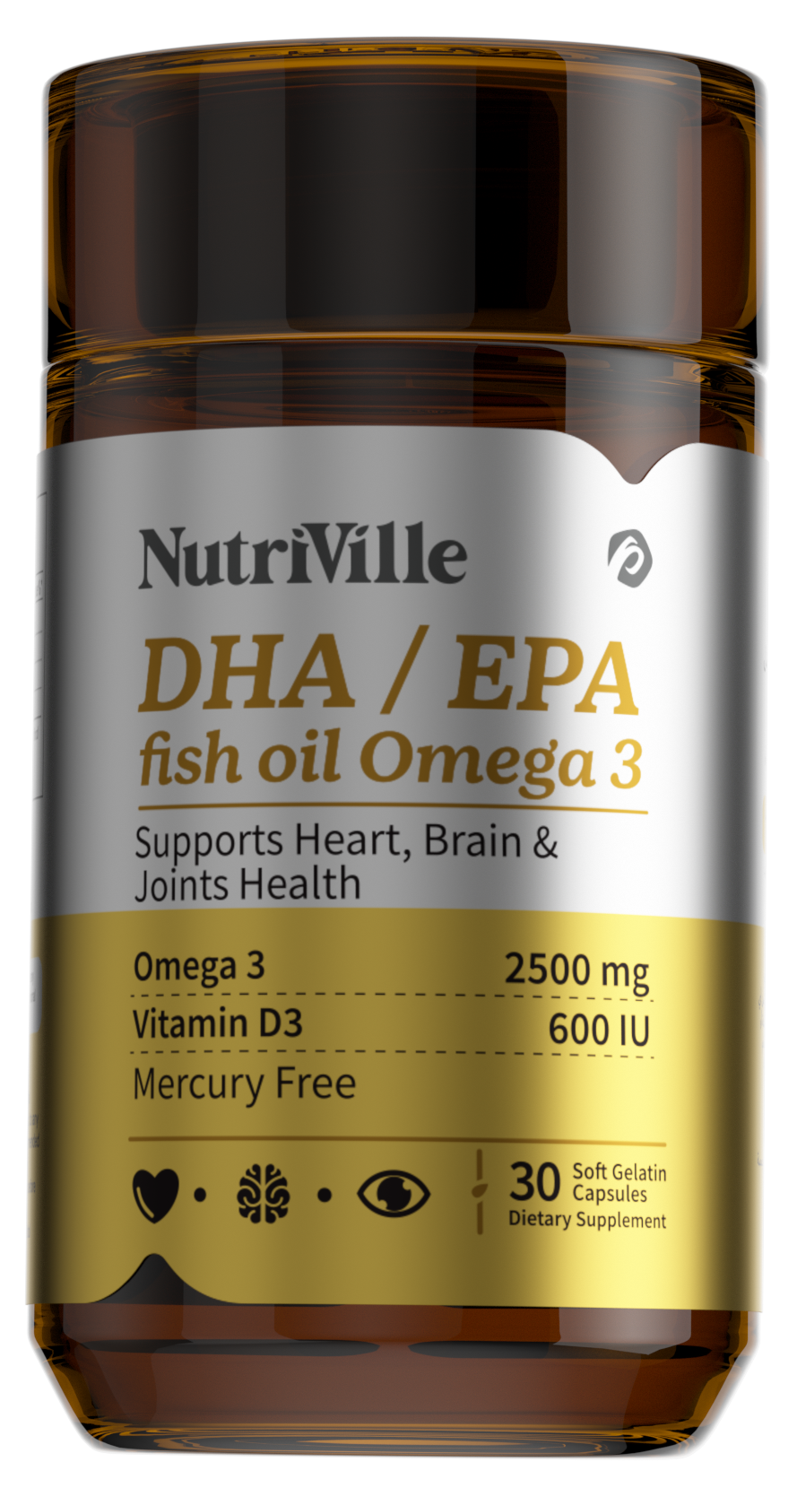 Nutriville Omega 3 Fish Oil 30 Capsules