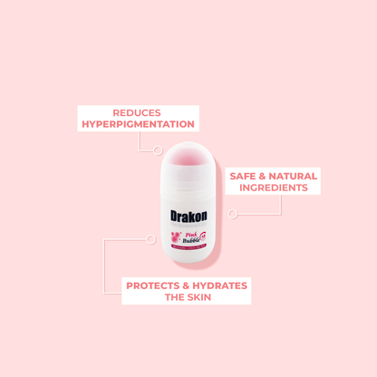 Whitening Roll-On Deodorant - Pink Bubble (1+1 Free)