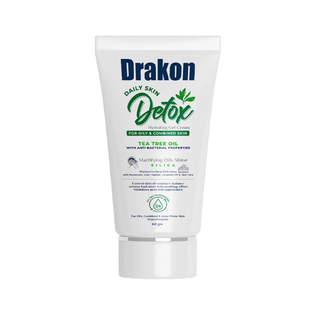 Detox Hydrating Gel Cream for Oily & Combined Skin - Tea Tree Oil