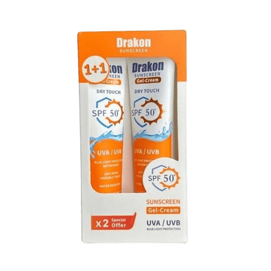 Drakon Sunscreen Gel Cream SPF 50+ - 1+1