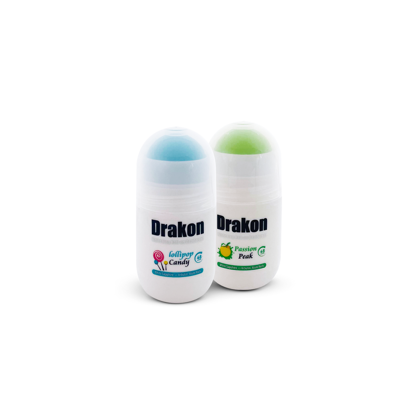 Whitening Roll-On Deodorant -  Lollipop Candy & Passion Peak (1+1 Free)