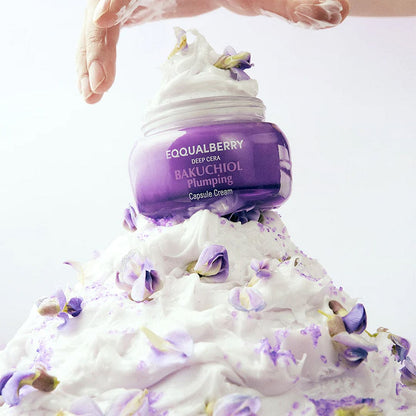 EQQUALBERRY Deep Cera Bakuchiol Plumping Capsule Cream - 50ml