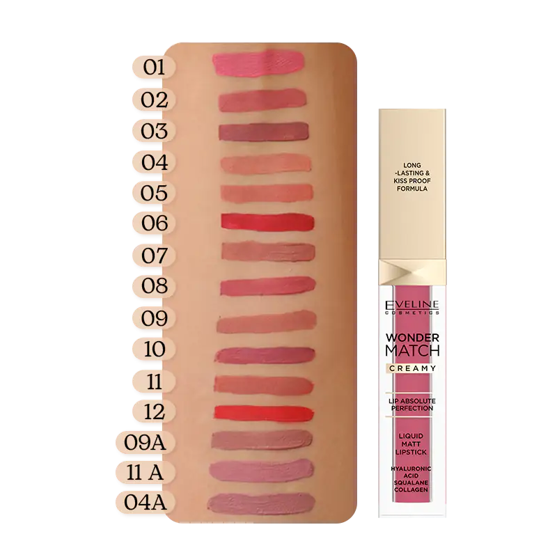 Eveline Cosmetics Wonder Match Liquid Matt Lipstick- 09 A Milky Nude