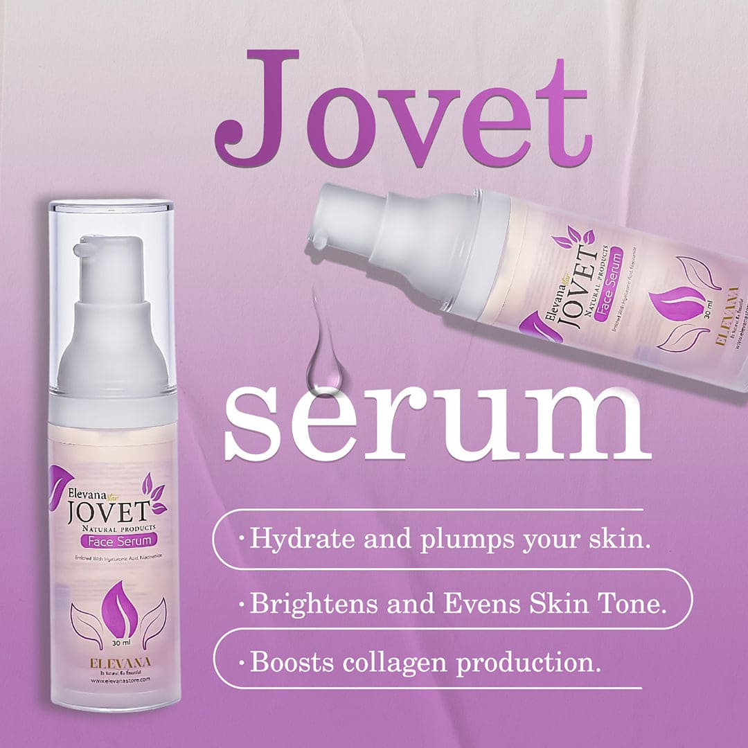 Elevana Jovet Face Serum with Hyaluronic Acid and Niacinamide - 30ml