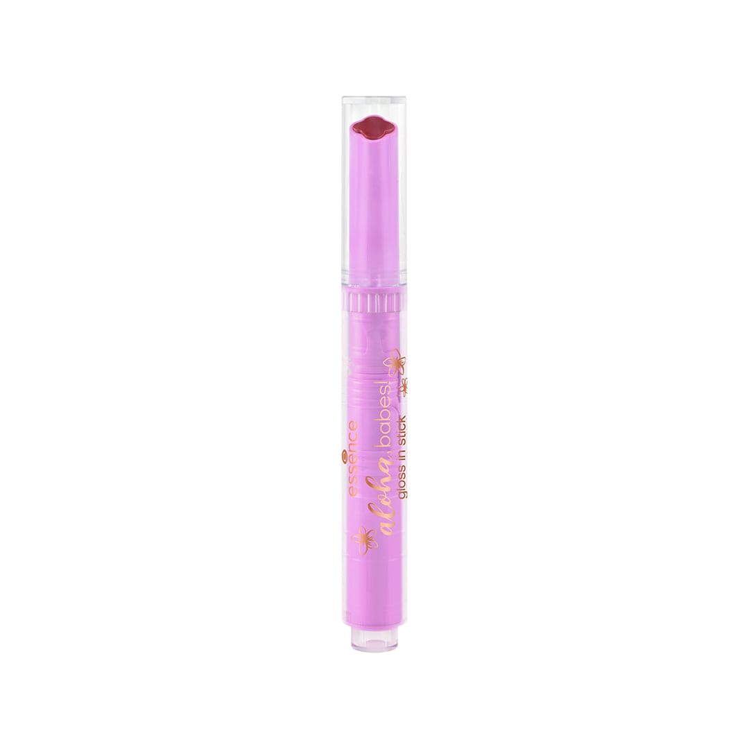 Essence Aloha Babes Gloss In Stick - 01 Sunny Bliss, Flower Kiss