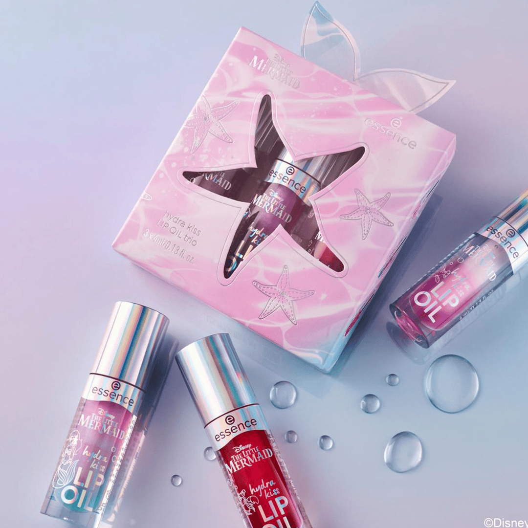 Essence Disney The Little Mermaid Hydra Kiss Lip Oil Trio