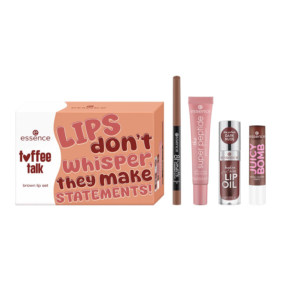 Essence Toffee Talk Brown Lip Set