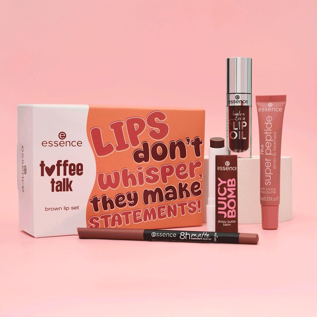 Essence Toffee Talk Brown Lip Set