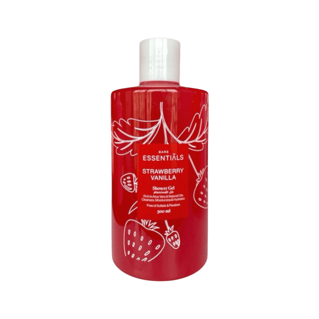 Essentials Strawberry Vanilla Shower Gel - 500ml