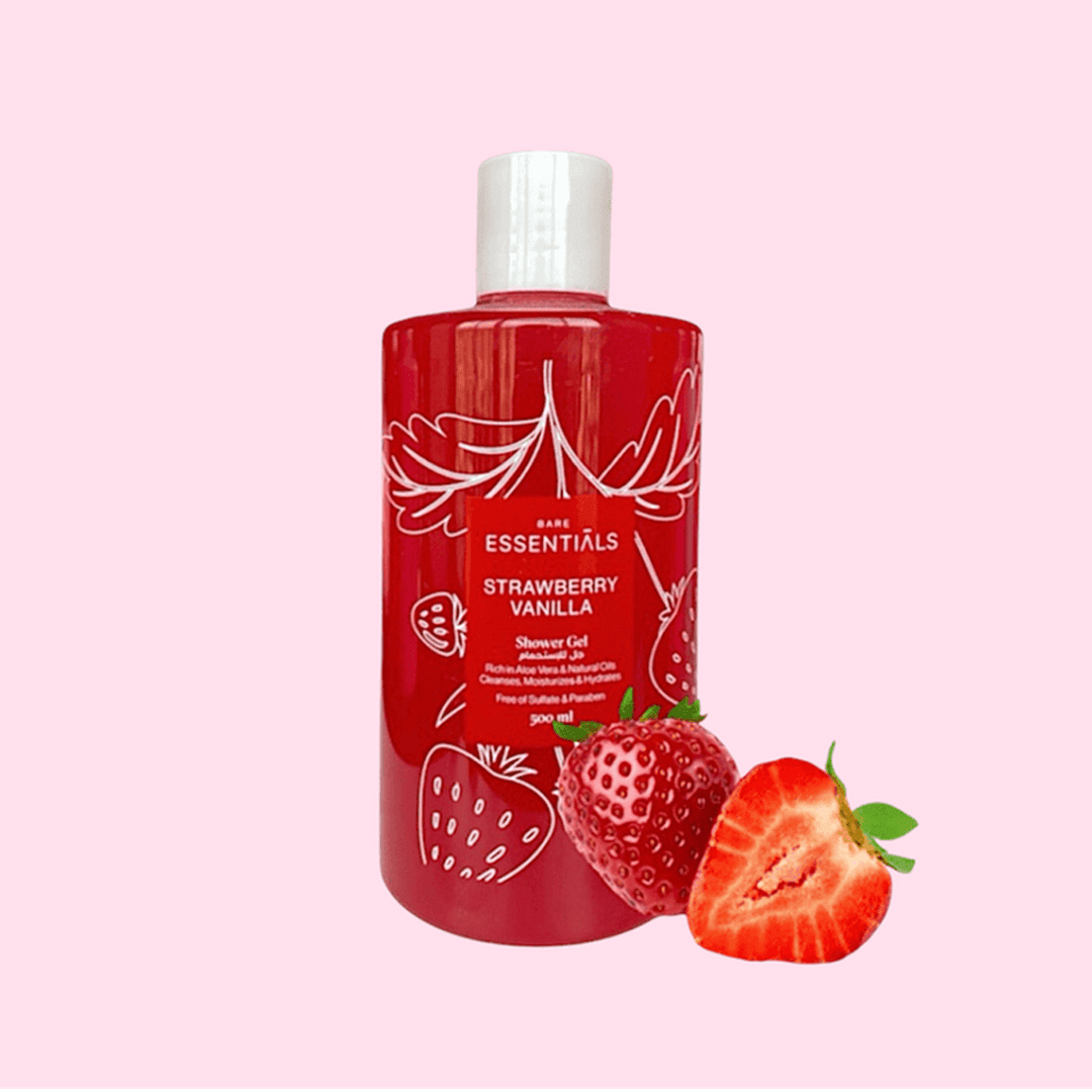 Essentials Strawberry Vanilla Shower Gel - 500ml