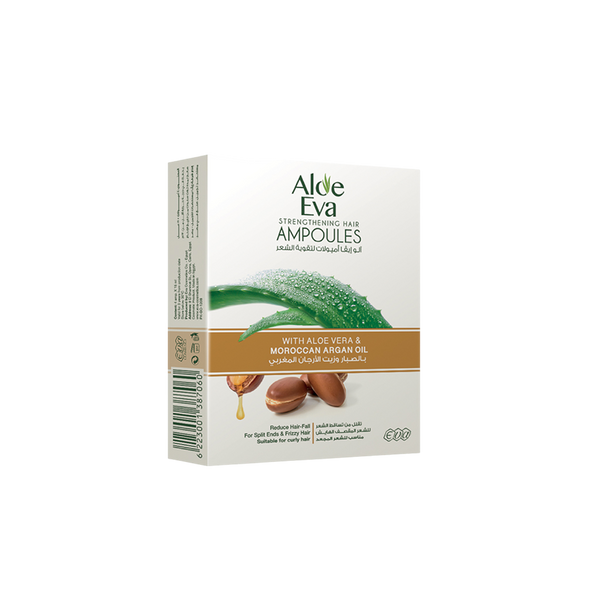 Aloe Eva Hair Strengthening Ampoules With Aloe Vera & Moroccan Argan Oil