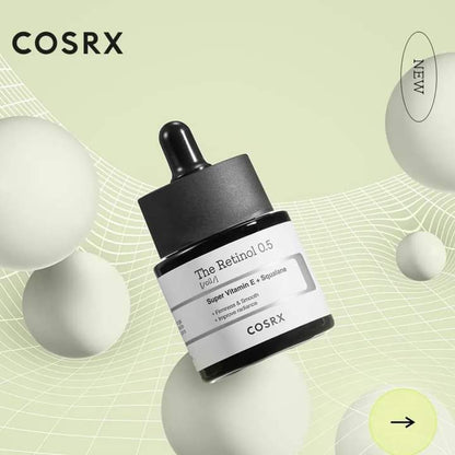 COSRX زيت الريتينول 0.5 بفيتامين هـ الفائق والسكوالين 20 مل