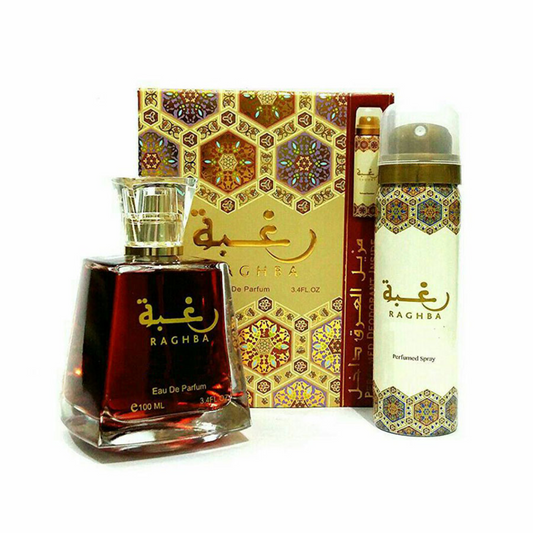لطافة رغبة طقم عطر أو دي بارفان للنساء 100 مل + بخاخ للجسم