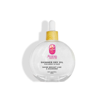 Flamingo Natural Pearly White Shimmer Dry Oil - 50ml