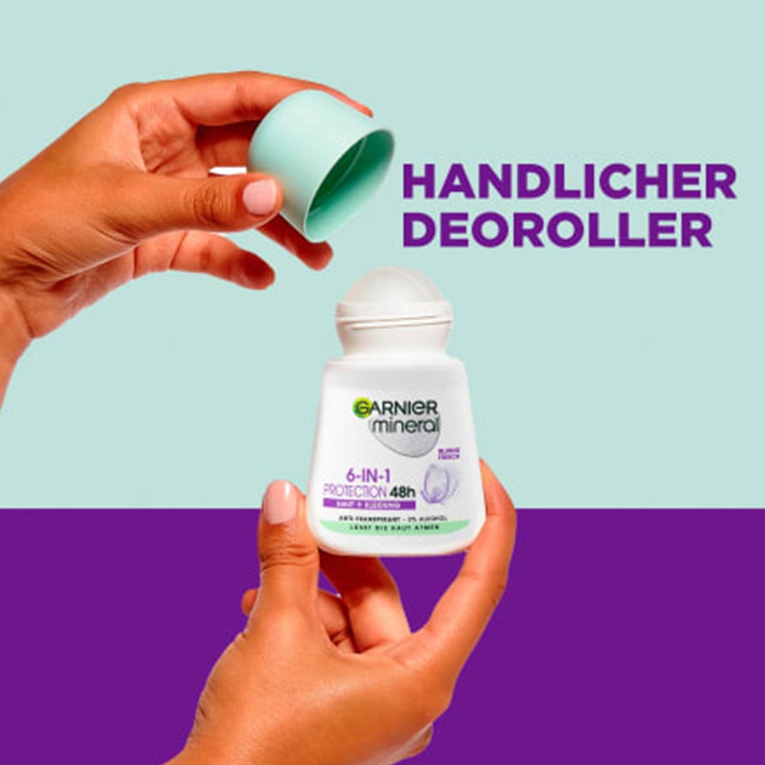 GARNIER Mineral 6-in-1 Protection 48h Anti-Transparent Deodorant - Blumig Frisch