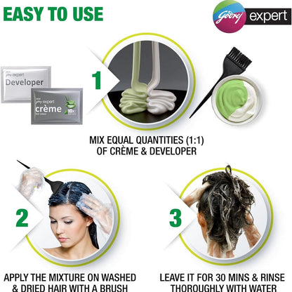 Godrej Expert Rich Creme Hair Color - Natural Black 1.00