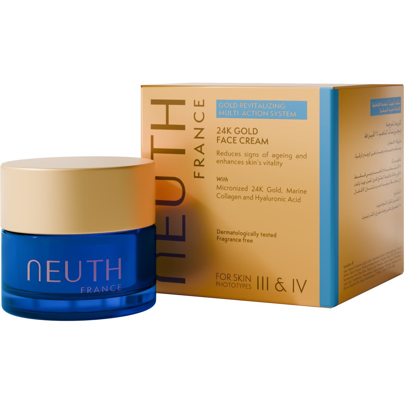 Neuth Gold Revitalizing Multi-Action System 24K Gold Face Cream 50ml