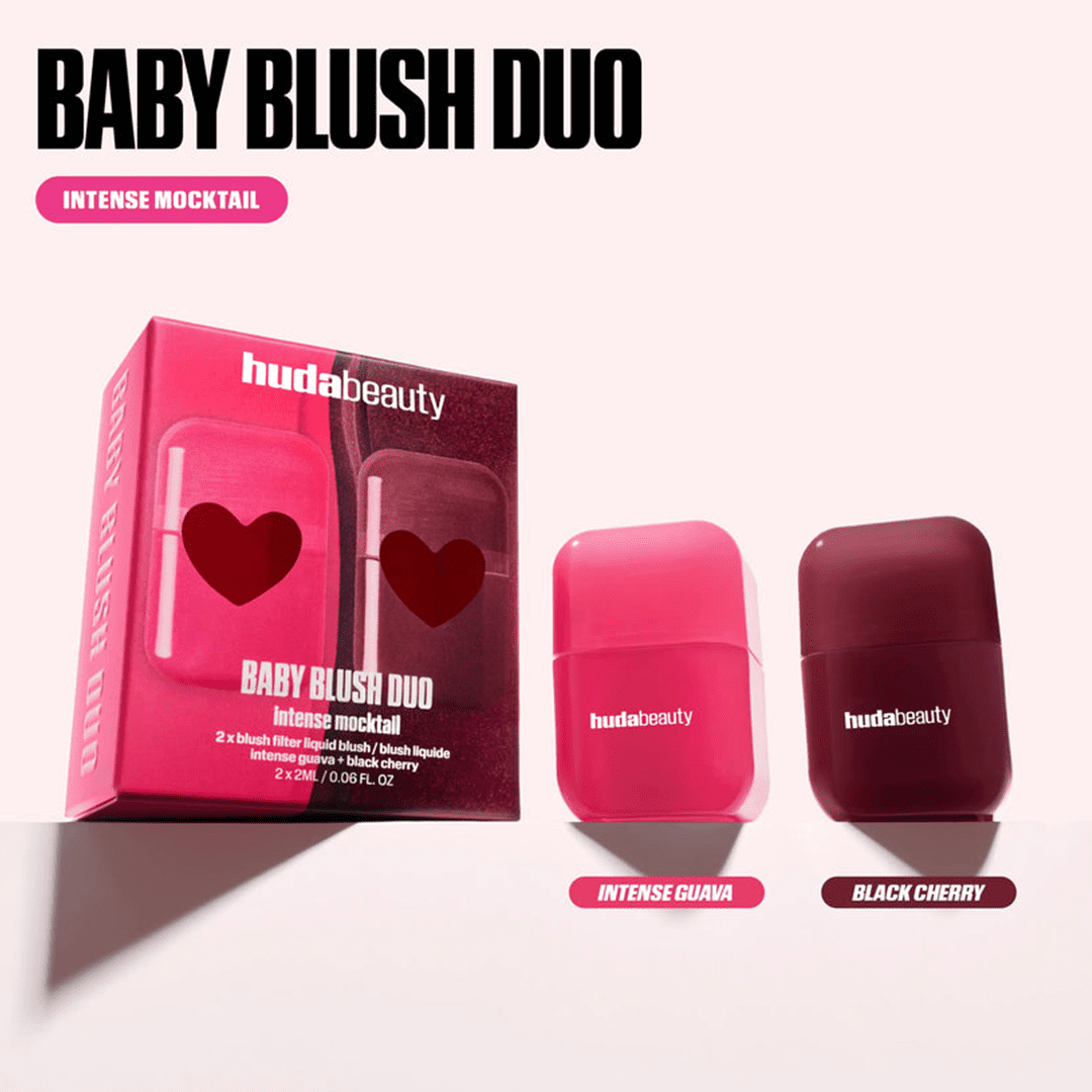 Huda Beauty Baby Blush Duo - Intense Mocktail ( 2 × 2ml )