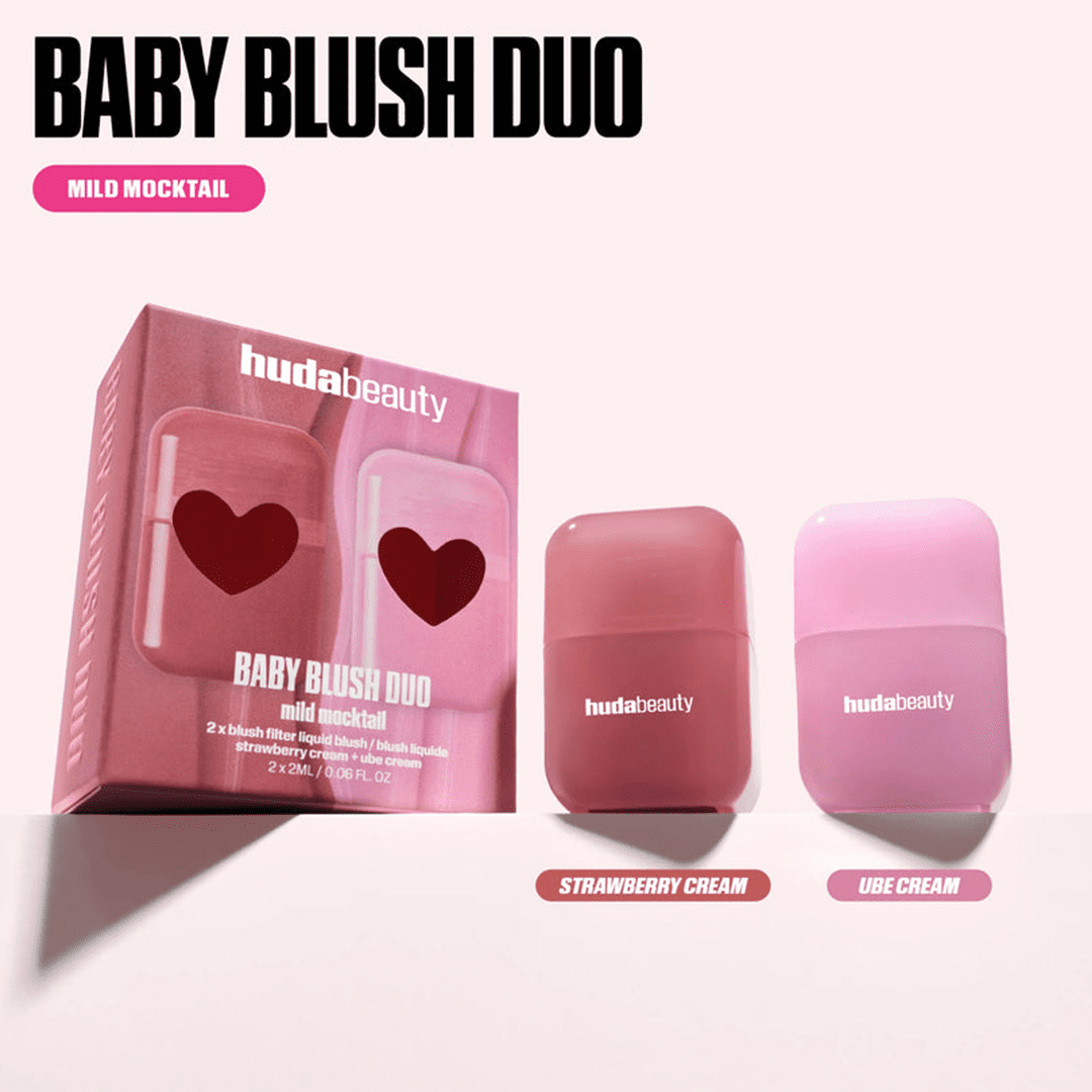 Huda Beauty Baby Blush Duo - Mild Mocktail ( 2 × 2ml )