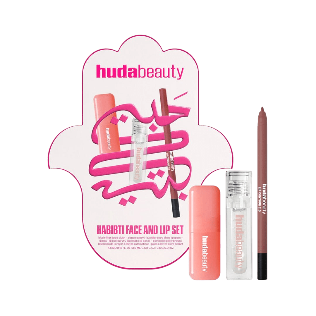 Huda Beauty Habibti Face And Lip Set - LIMITED EDITION