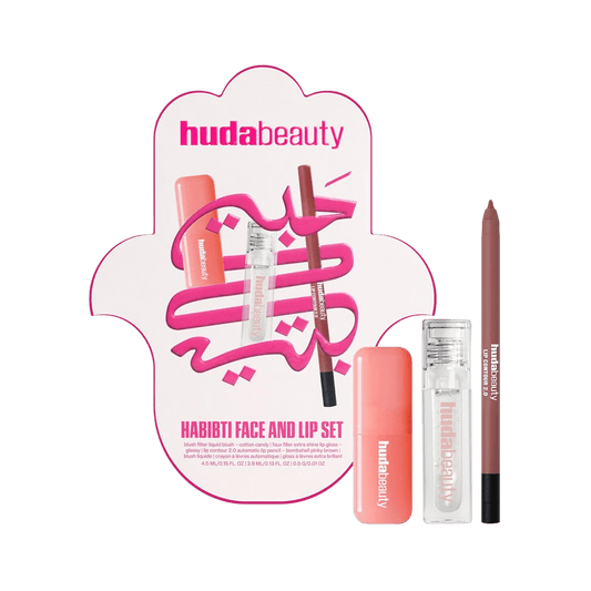 Huda Beauty Habibti Face And Lip Set - LIMITED EDITION