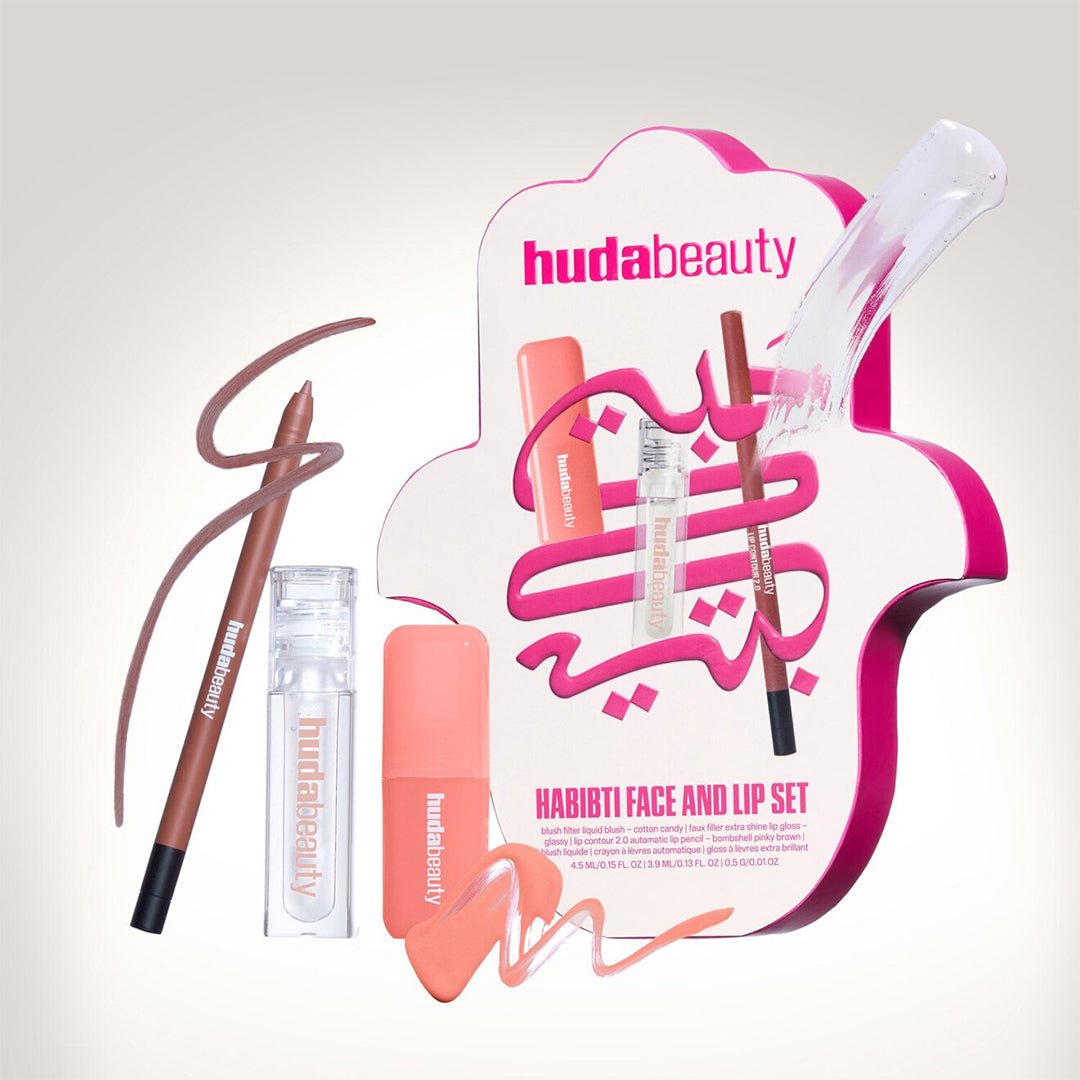 Huda Beauty Habibti Face And Lip Set - LIMITED EDITION