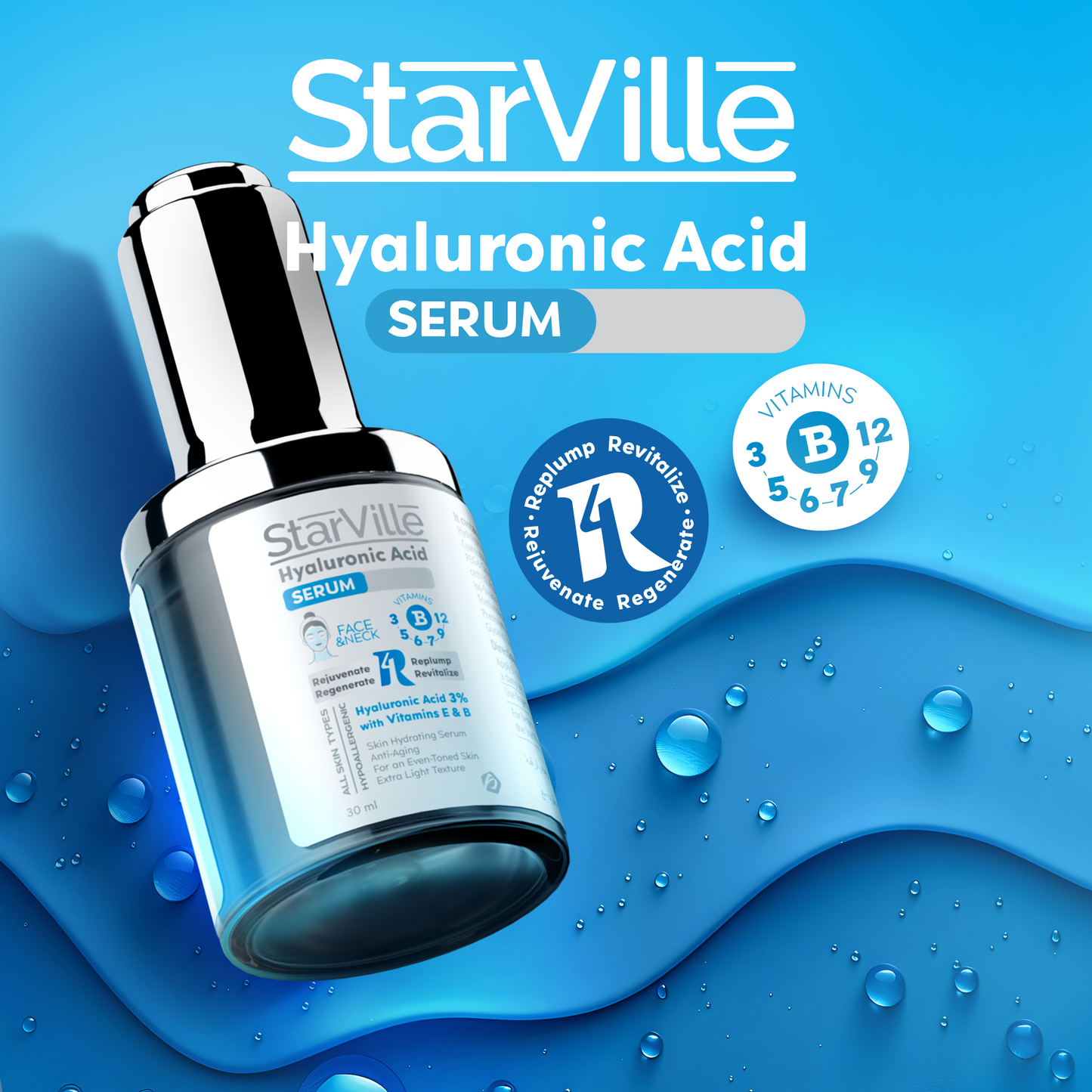 StarVille Hyaluronic Acid Serum 30 gm