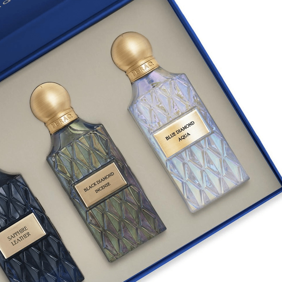 IBRAQ Diamond Collection ( Black Incense - Blue Aqua - Sapphire Leather )