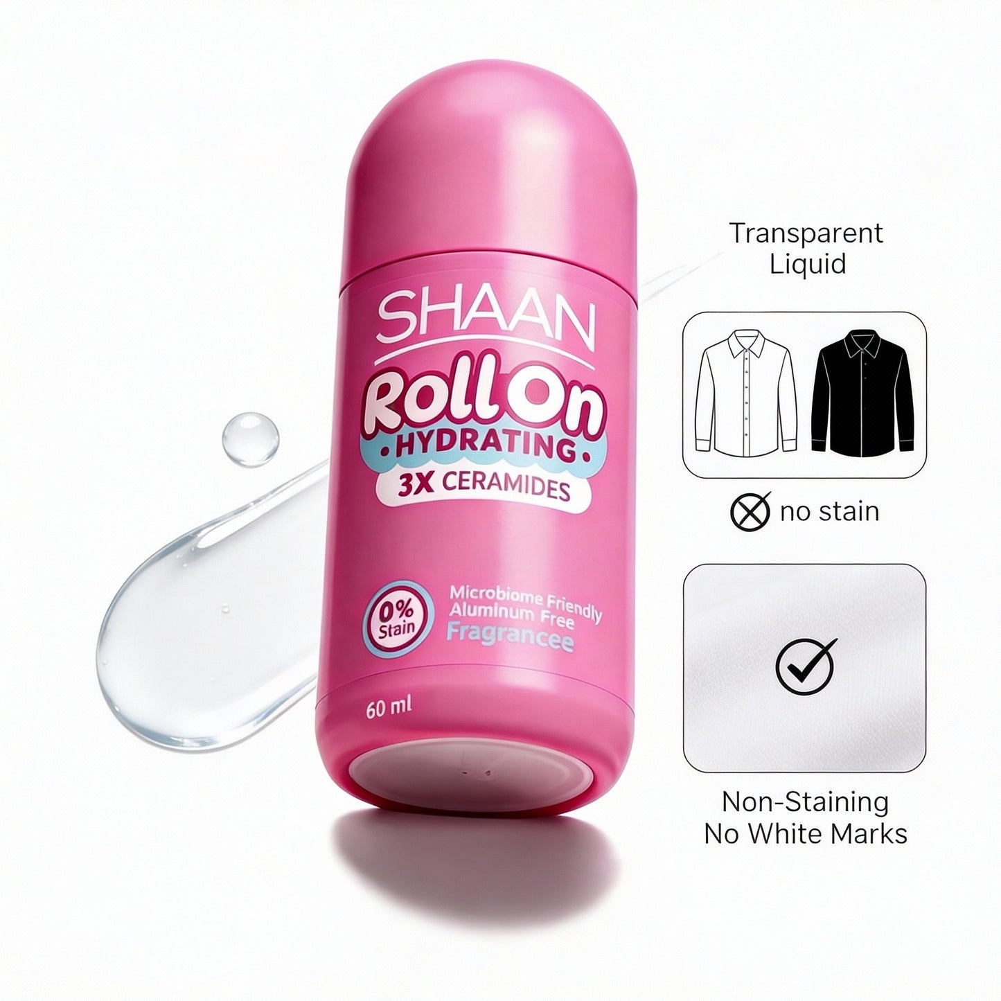 Shaan Hydrating Roll on Fragrance Free 60ml