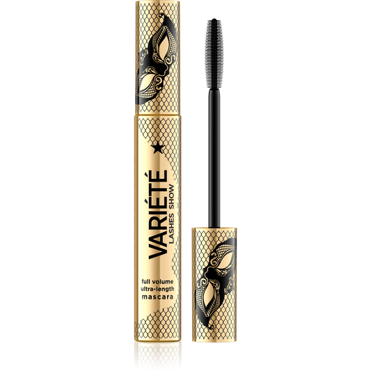 EVELINE COSMETICS VARIÉTÉ LASHES SHOW FULL VOLUME ULTRA LENGTH MASCARA -black colour