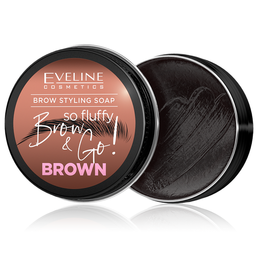 Eveline Brow Styling Soap So Fluffy Brow & Go ! Brown